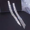 Pendientes colgantes de mujer con circonitas G1024 6