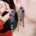 Pendientes colgantes de mujer con circonitas G1081 2