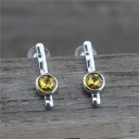 Pendientes colgantes de mujer con circonitas G1210 6