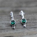 Pendientes colgantes de mujer con circonitas G1210 7