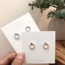 Pendientes colgantes de mujer con circonitas G1406 1