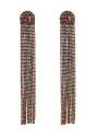 Pendientes colgantes de mujer con circonitas G1447 11