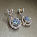 Pendientes colgantes de mujer con circonitas G402 5