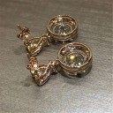 Pendientes colgantes de mujer con circonitas G402 2