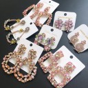 Pendientes colgantes de mujer con circonitas G478 2