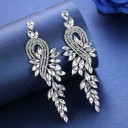 Pendientes colgantes de mujer con circonitas G617 1