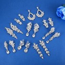 Pendientes colgantes de mujer con circonitas G617 3