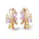 Pendientes colgantes de mujer con circonitas G682 7