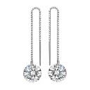 Pendientes colgantes de mujer con circonitas 1