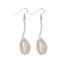 Pendientes colgantes de mujer con conchas 7