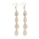 Pendientes colgantes de mujer con conchas 9