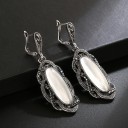 Pendientes colgantes de mujer con cristal G1107 2