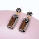 Pendientes colgantes de mujer con cristal G1135 7