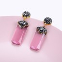 Pendientes colgantes de mujer con cristal G1135 5