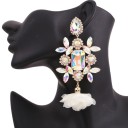 Pendientes colgantes de mujer con cristal G1239 4
