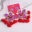 Pendientes colgantes de mujer con cristal G1239 28
