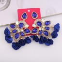 Pendientes colgantes de mujer con cristal G1239 42