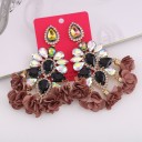 Pendientes colgantes de mujer con cristal G1239 6