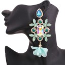 Pendientes colgantes de mujer con cristal G1239 54