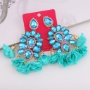 Pendientes colgantes de mujer con cristal G1239 8
