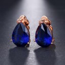 Pendientes colgantes de mujer con cristal G1435 14