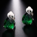 Pendientes colgantes de mujer con cristal G1435 6