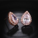 Pendientes colgantes de mujer con cristal G1435 11