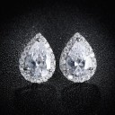 Pendientes colgantes de mujer con cristal G1435 12