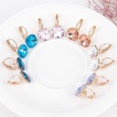 Pendientes colgantes de mujer con cristal G538 3