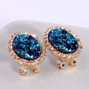 Pendientes colgantes de mujer con cristal G879 4