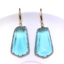 Pendientes colgantes de mujer con cristal G988 8