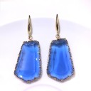 Pendientes colgantes de mujer con cristal G988 14