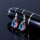 Pendientes colgantes de mujer con cristal. 2