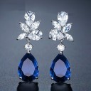 Pendientes colgantes de mujer con cristales G1241 8
