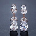 Pendientes colgantes de mujer con cristales G1241 10
