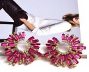 Pendientes colgantes de mujer con cristales G1352 2