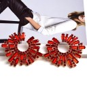 Pendientes colgantes de mujer con cristales G1352 3