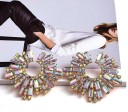 Pendientes colgantes de mujer con cristales G1352 5
