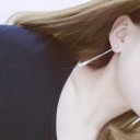 Pendientes colgantes de mujer con cristales G1365 4