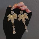 Pendientes colgantes de mujer con cristales G1430 2