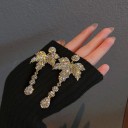 Pendientes colgantes de mujer con cristales G1430 4