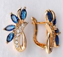 Pendientes colgantes de mujer con cristales G1467 5