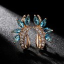 Pendientes colgantes de mujer con cristales G1467 2