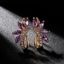 Pendientes colgantes de mujer con cristales G1467 4