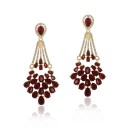 Pendientes colgantes de mujer con cristales G769 3