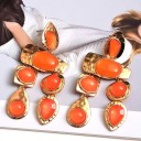 Pendientes colgantes de mujer con cristales G808 5