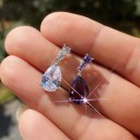 Pendientes colgantes de mujer con cristales G853 3