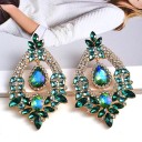 Pendientes colgantes de mujer con cristales G971 3