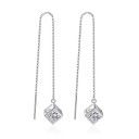 Pendientes colgantes de mujer con cubo C1104 1
