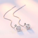Pendientes colgantes de mujer con cubo C1104 4